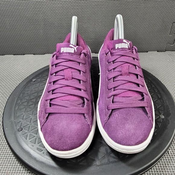 Womens Sz 6 Purple Puma Vikky Soft Foam Suede Sneakers - Picture 3 of 9